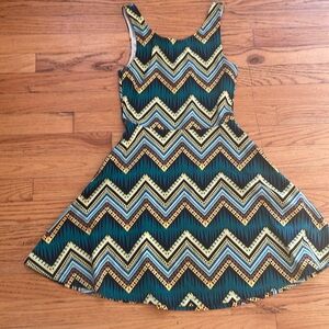 Divided Happy Print Dress
